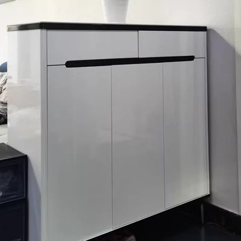 

Простая современная деревянная полка для обуви, роскошный компактный прихожий, шкафы для обуви для прихожей и балкона, белая шкафка на обувь, мебель для дома