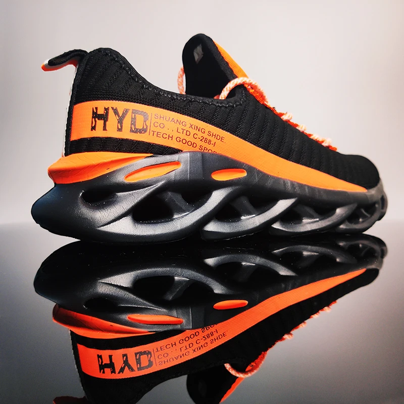 JIEMIAO 2022 Breathable Running Shoes Light Plus Size Men Sneakers Summer Mesh Fashion  48 Yards Outdoor Sports Jogging Shoes