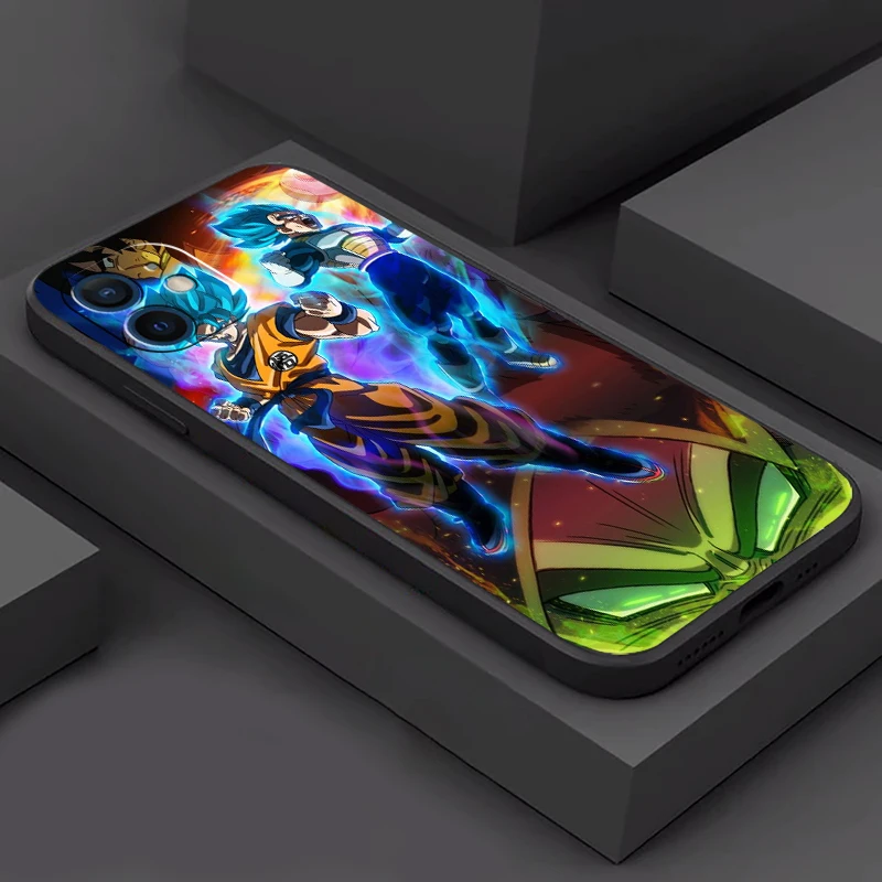 dragon ball anime phone case for funda iphone 13 11 pro max 12 mini x xr xs max 6 6s 7 8 plus se 2020 liquid silicon celular free global shipping
