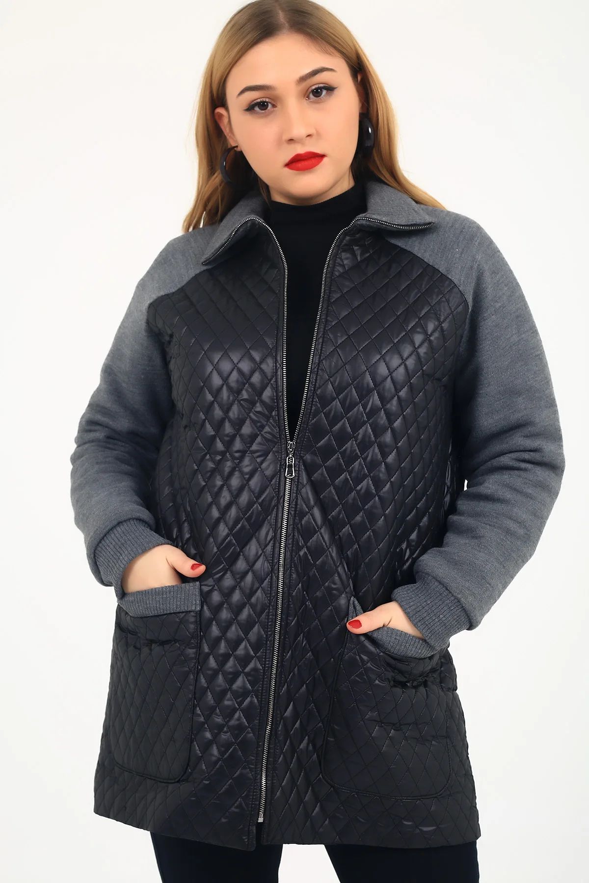 Женская куртка парка модная новинка сезона теплый стеганый стильные элегантные