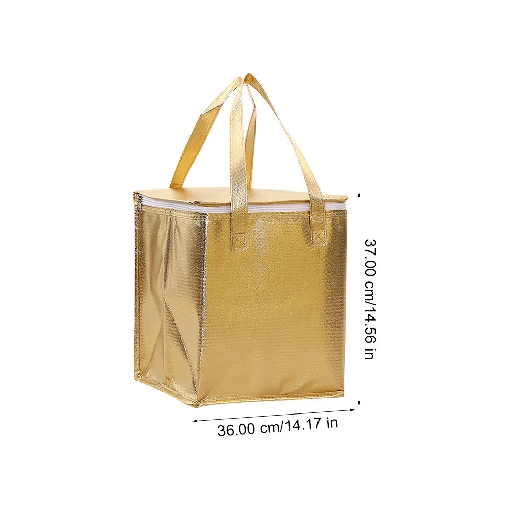 

Take-out Food Bag Delivery Lunch Storage Pouch Thermal Heat Insulated Convenient Cake Practical Tote Fresh-keeping Packing Bags