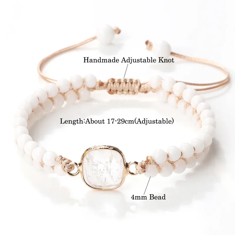 4 мм мини-браслеты из натурального белого говлита для женщин и мужчин бусины йоги