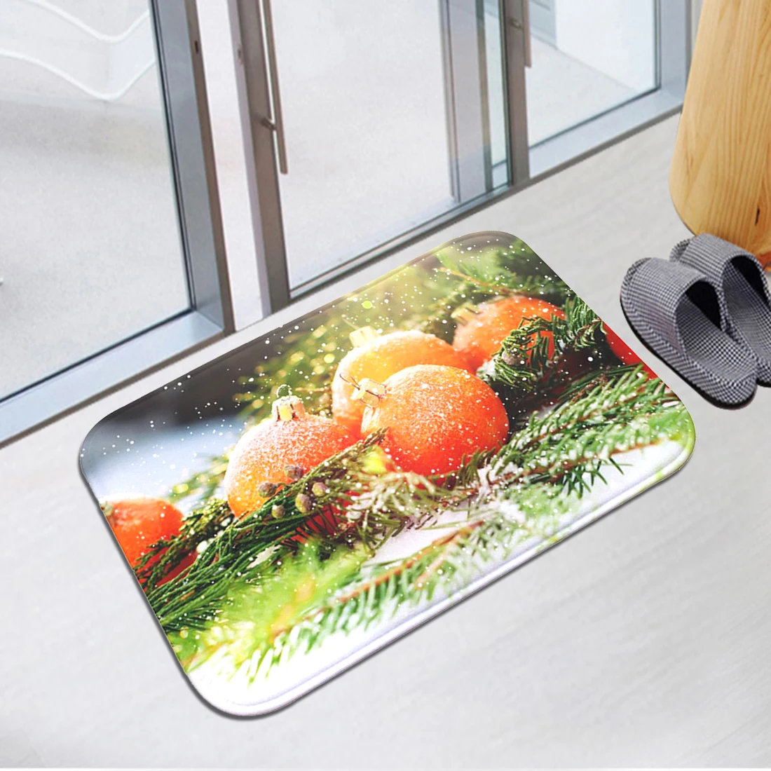 

Modern Home Decor Mat Christmas Room Floor Mats Kitchen Rugs Washable 3D Carpet Antiskid Area Rug Memory Foam Floor Carpet
