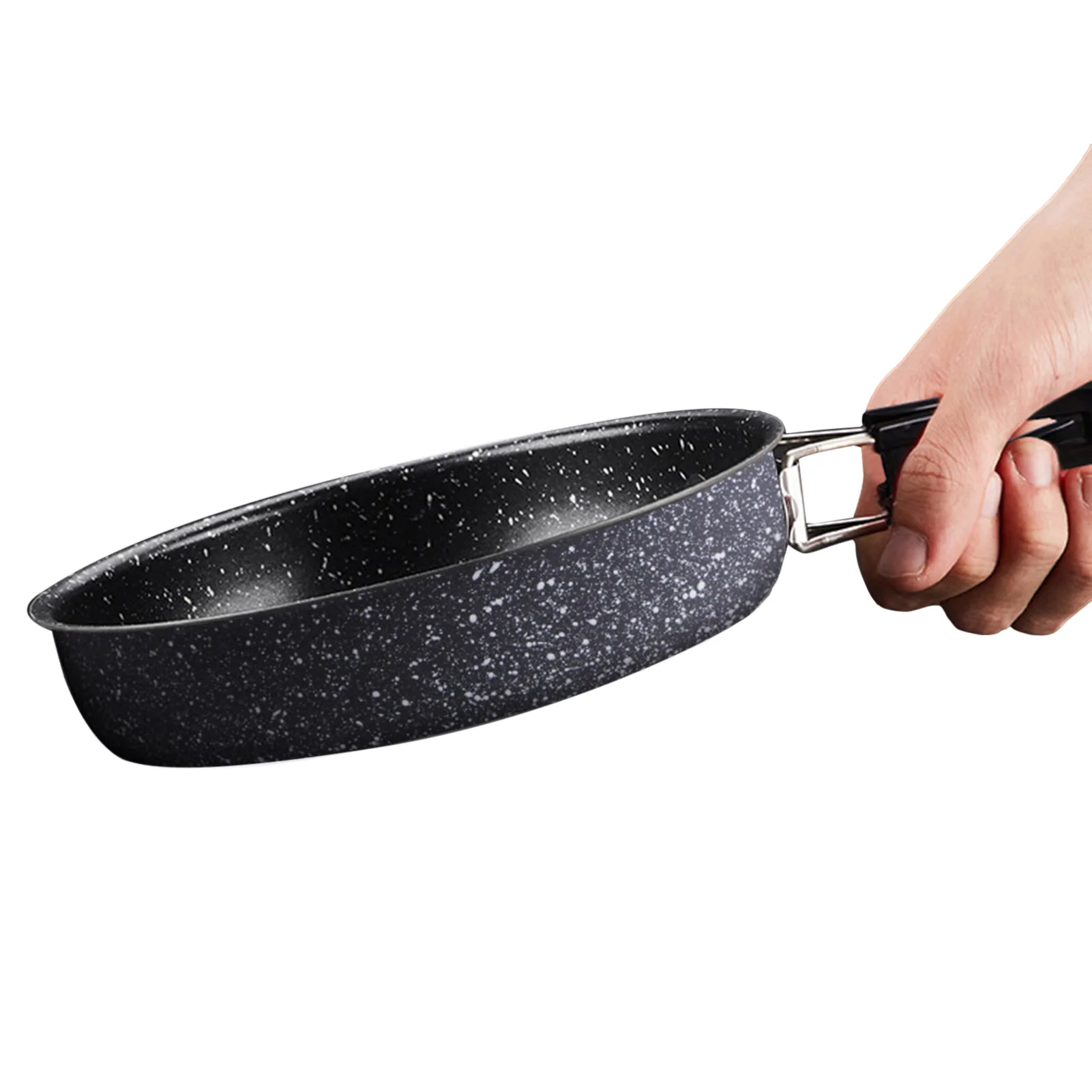 

Сковорода антипригарная, прочная легкая антипригарная сковорода со складной ручкой, для приготовления яиц и стейков