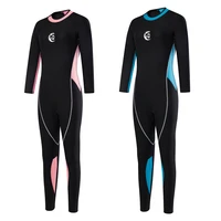 new womens wetsuit 2mm neoprene thickened cold proof warm one piece long sleeved sunscreen swimming snorkeling surfing swimsuit