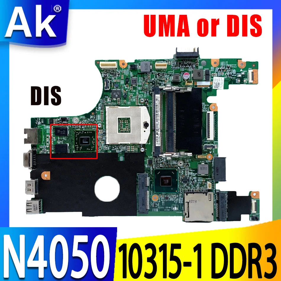 

Материнская плата для ноутбука DELL Inspiron N4050, материнская плата 10315-1 CN-0XJ7CC 0X0DC1 07NMC8 HM67 216-0809024 DDR3, материнская плата