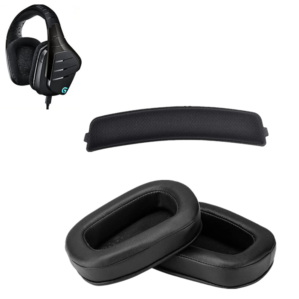 

25 Set Breathable Earmuffs Ear Pads Suitable For Logitech G633 G933 Earphone Sets Sponge Cover Ear Cotton Head Beam