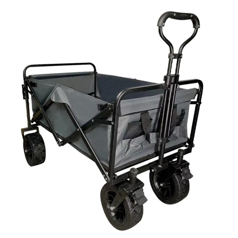 

Outdoor Foldable And Portable Four-wheel Pull Rod Trolley Off-road Wheel Tool Wagon Shopping Camping picnic Wagon