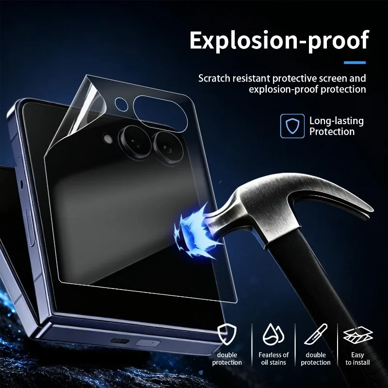 Фото 6-в-1 Защитная пленка для Samsung Galaxy Z Fold8 Ultra Fold 8 с функцией конфиденциальности, антишпионская, премиум-класса, гибкая гидрогелевая пленка из ТПУ. №4