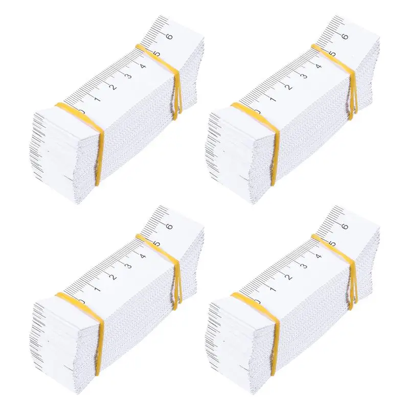 

100pcs Disposable Double-sided Paper Tape Measure Wound Measuring Rulers