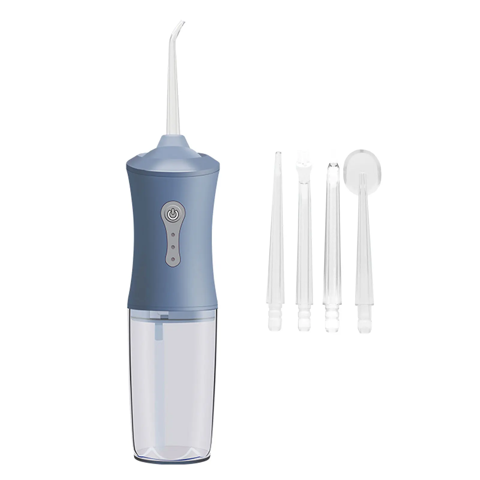 

Oral Dental Irrigator Portable Water Flosser USB Rechargeable 3 Modes IPX7 240ML Water Tank For Cleaning Teeth 4 Cleaning Nozzle