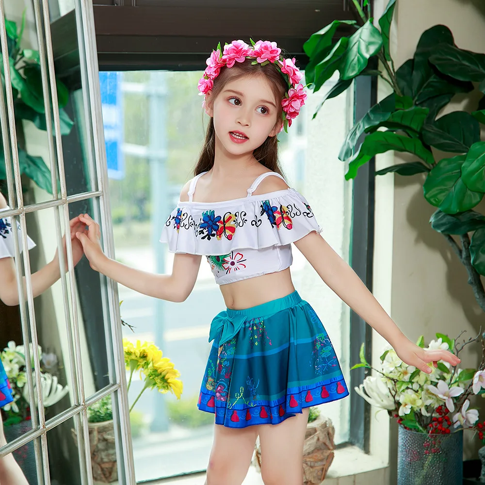 

Купальник детский летний из 2 предметов с оборками, 2022