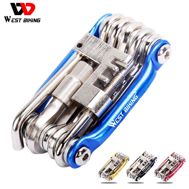 WEST BIKING Bicycle Multi Tools Kit multi-function Steel Allen Wrench Screwdriver Cycling MTB Mountain Bike Maintenance Tools