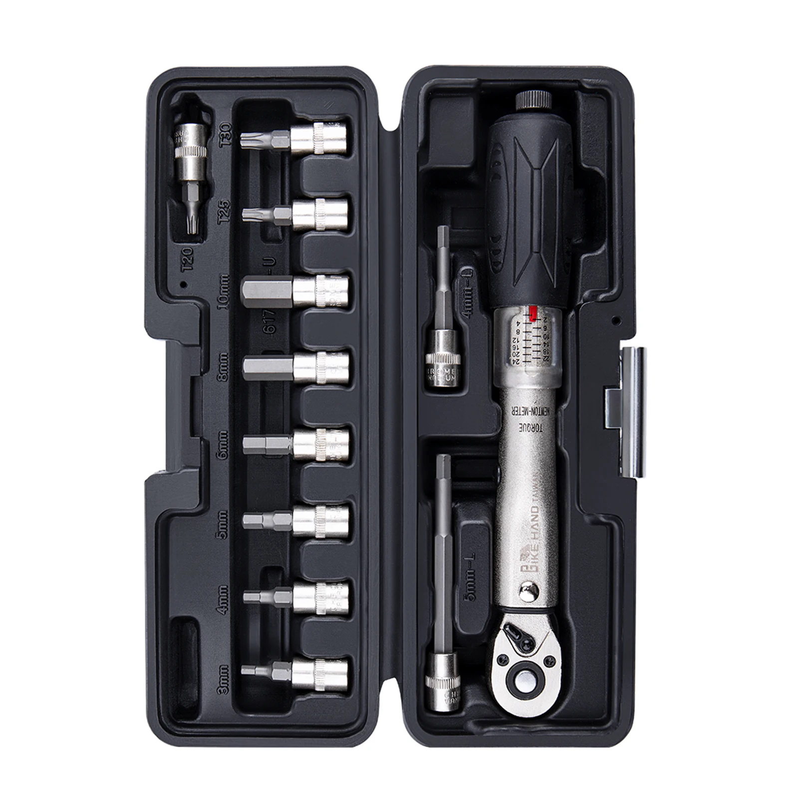 

Bike Torque Wrench 1/4 Drive Click Torque Wrench Set Hex And Torx Bit Socket Extension Bar Bicycle Maintenance Kit 2 To 24 Nm