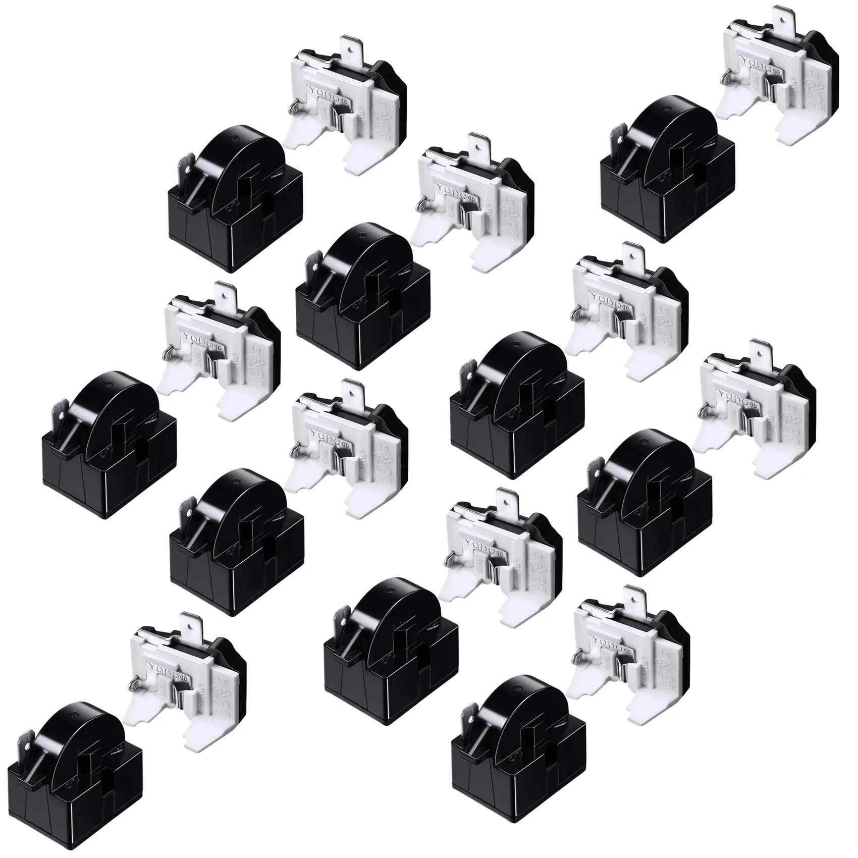 

10X QP2-4.7 PTC Relay 1 Pin Refrigerator Relay and 6750C-0005P Refrigerator Overload Protector