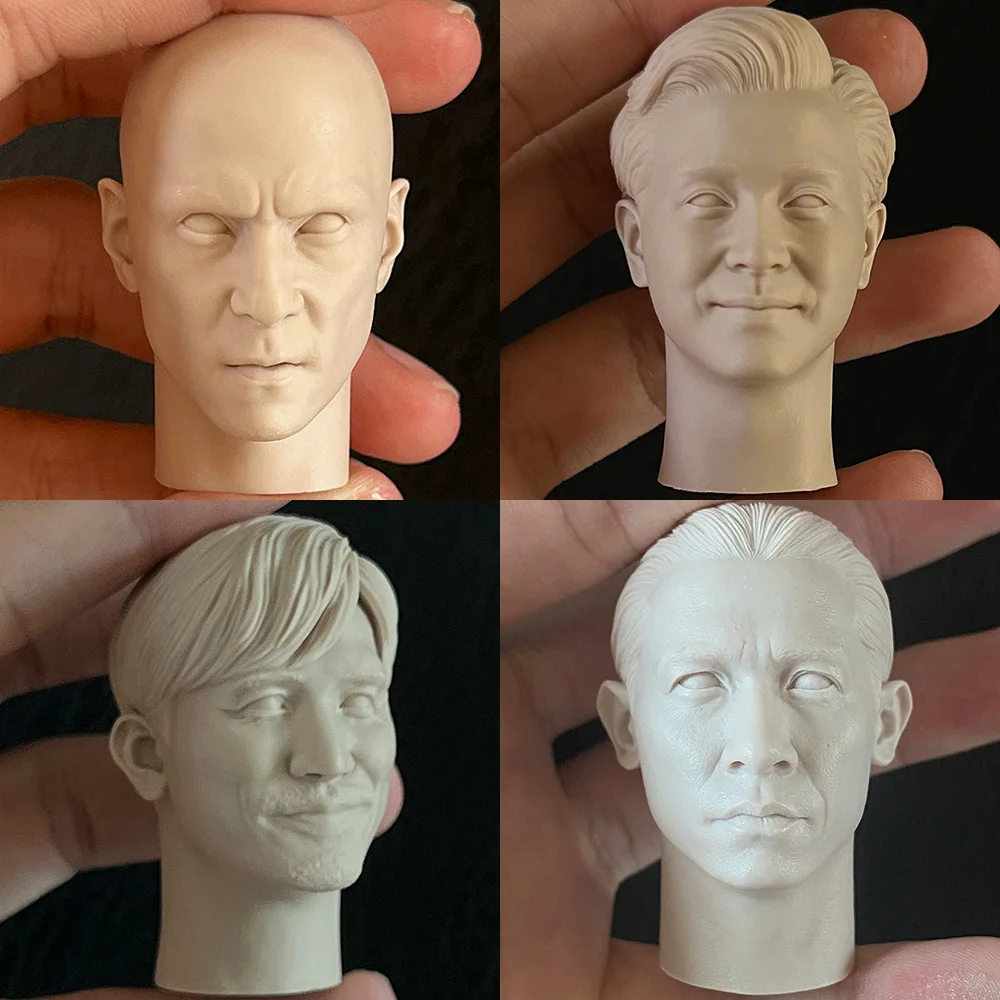 

1/6 Scale White Model Hong Kong Star Daniel Wu/Tony Leung Chiu Wai/Leslie Cheung Male Head Sculpt Carved Accessory Model