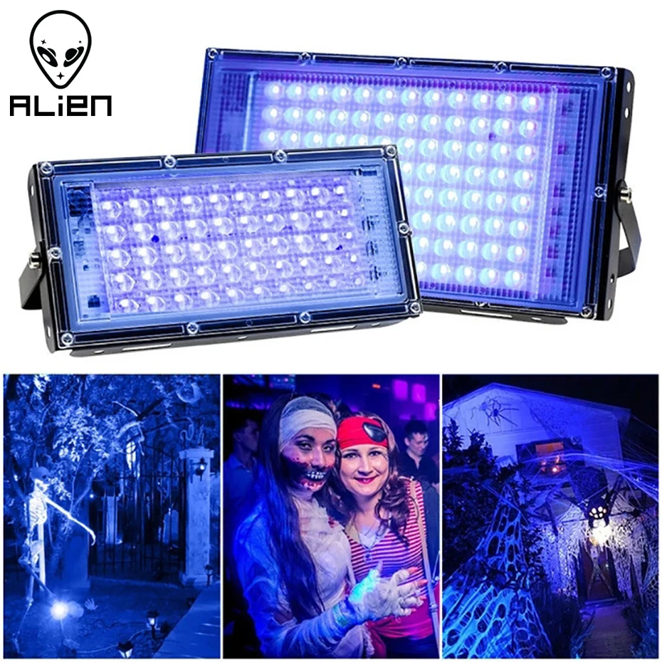 ALIEN 50 Вт 100 Светодиодный УФ-черный светильник s сценический черный