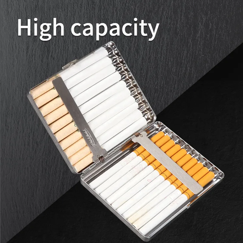 Металлическая сигарета чехол для мужчин 20 сигарет Clipswith с подарочными коробками