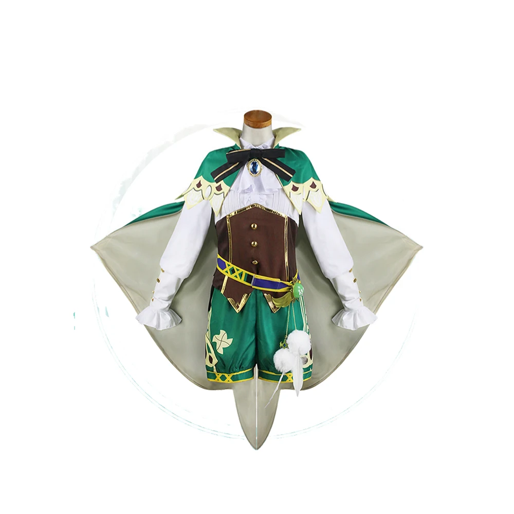 

Genshin Lmpact Венди аниме косплей костюм ветер лук и стрела Девушка унисекс