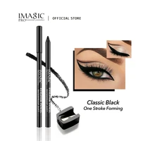 imagic black eyeliner waterproof long lasting fast dry not blooming smooth easy to wear sweatproof women korean cosmetics