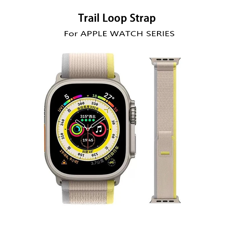 Trail Loop strap For apple watch band 49mm 44mm 40mm 45mm 41mm 42mm 44 45 38mm correa bracelet iWatch Ultra series 7 6 5 3 se 8