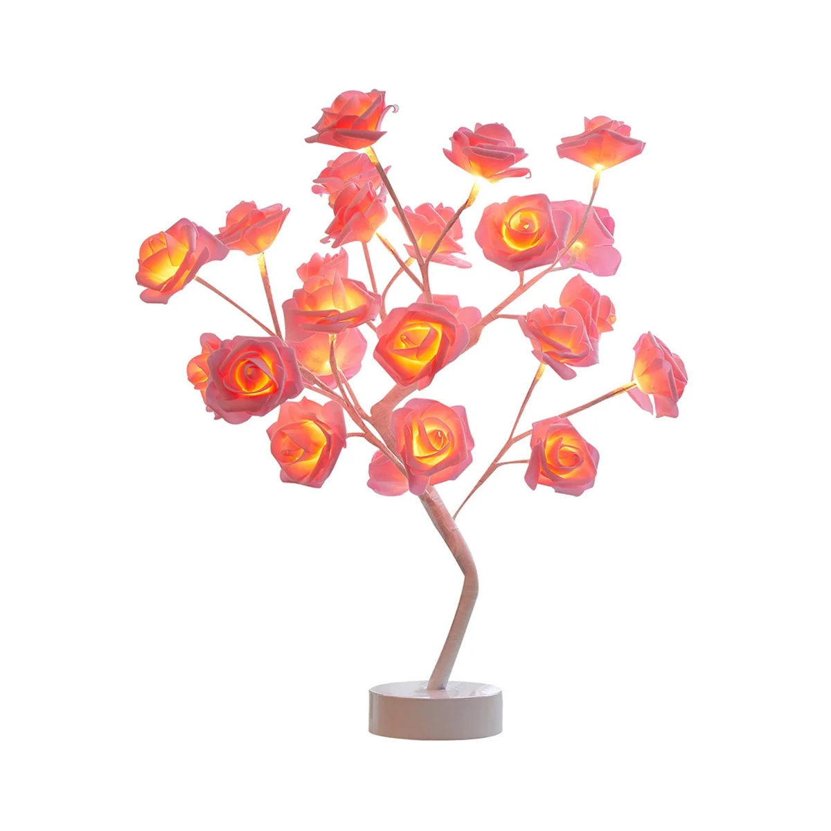 

USB Battery Operated LED Table Lamp Flower Night Lights Garland Decoration Valentine'S Day Lights D