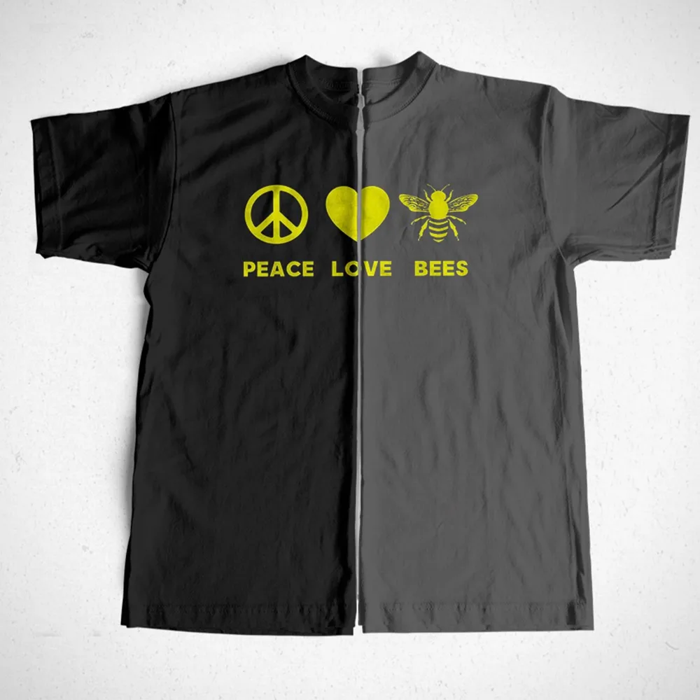 

COOLMIND 100% cotton big size bees print unisex T shirt cool bees men tshirt o-neck t-shirt men tee shirt BEES37