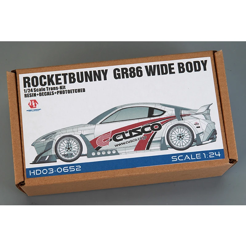 

Hobby Design HD03-0652 1/24 Rocketbunny GR86 Wide Body Trans-Kit Resin Metal Parts Model Car Modifications Hand Made Model Set