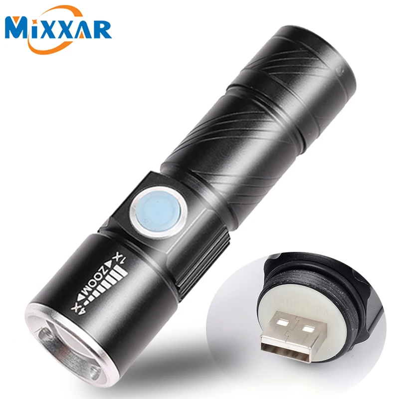 

ZK20 LED Flashlight Portable USB Powerful XP-G Q5 Rechargeable Lantern Outdoor Torch Flash Light Zoomable Lamp Built in Battery