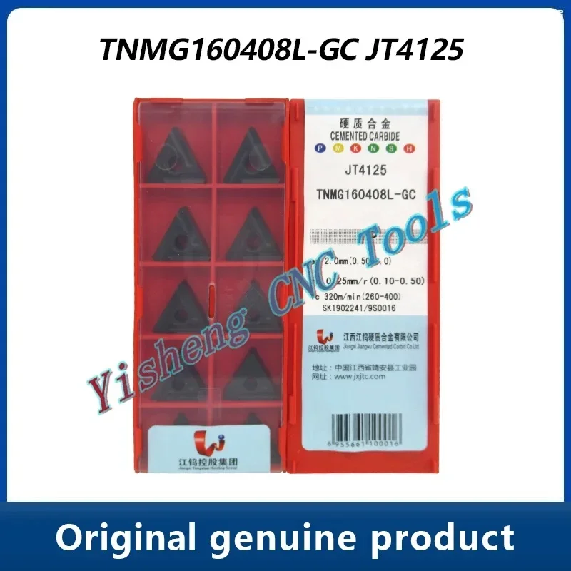 Фото Режущие инструменты JXTC TNMG TNMG160404L-GC TNMG160408L-GC JT1025 JT4025 JT1225 JT4125 JT4225 Треугольная токарная обработка с ЧПУ Металлообработка №4