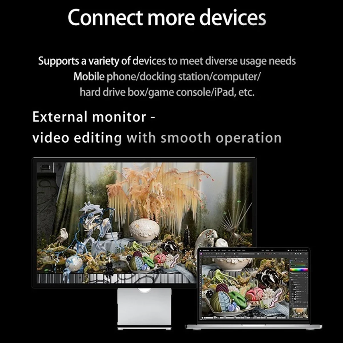 Для Thunderbolt 4 Кабель 40 Гбит/с 8K60 Гц USB4 USB Type C к PD240W для быстрой зарядки USB-C передачи