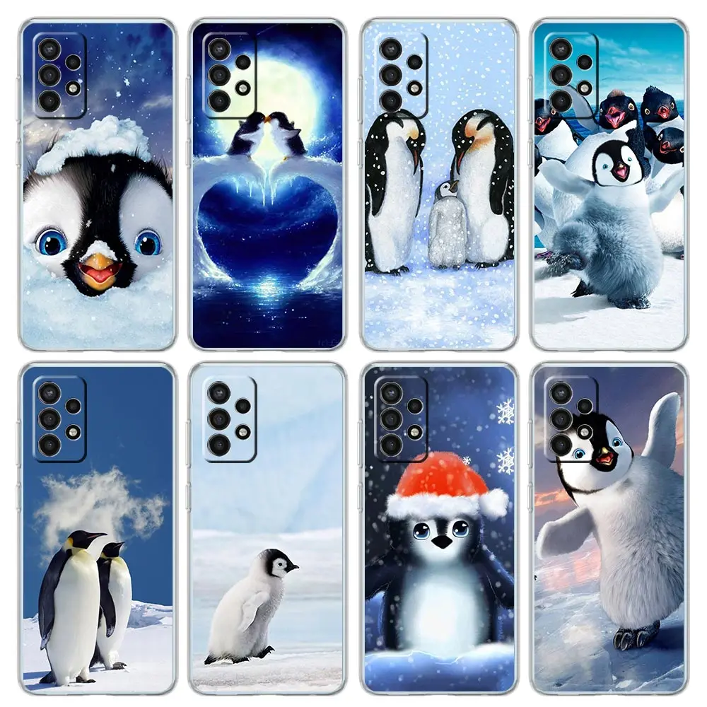 

Cute Lovely Penguin Phone Case for Samsung Galaxy A53 A73 A13 A12 A51 A52 A50 A32 A31 A71 A70 A72 A21s A02s A22 A10 Cover Shell