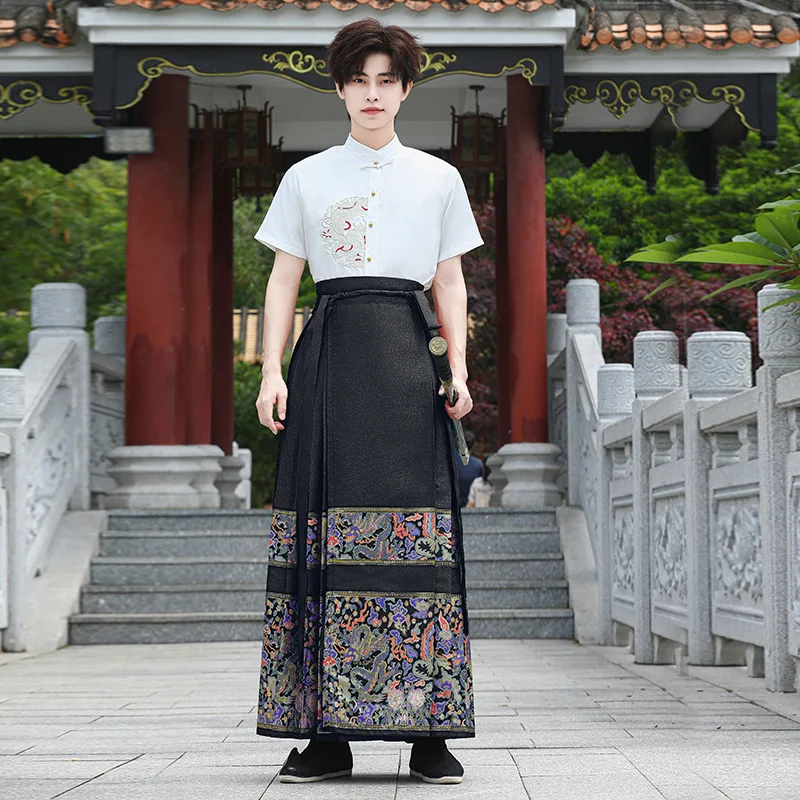 Плетеная Золотая юбка с рисунком дракона YOUDEYISI большого размера Hanfu новый