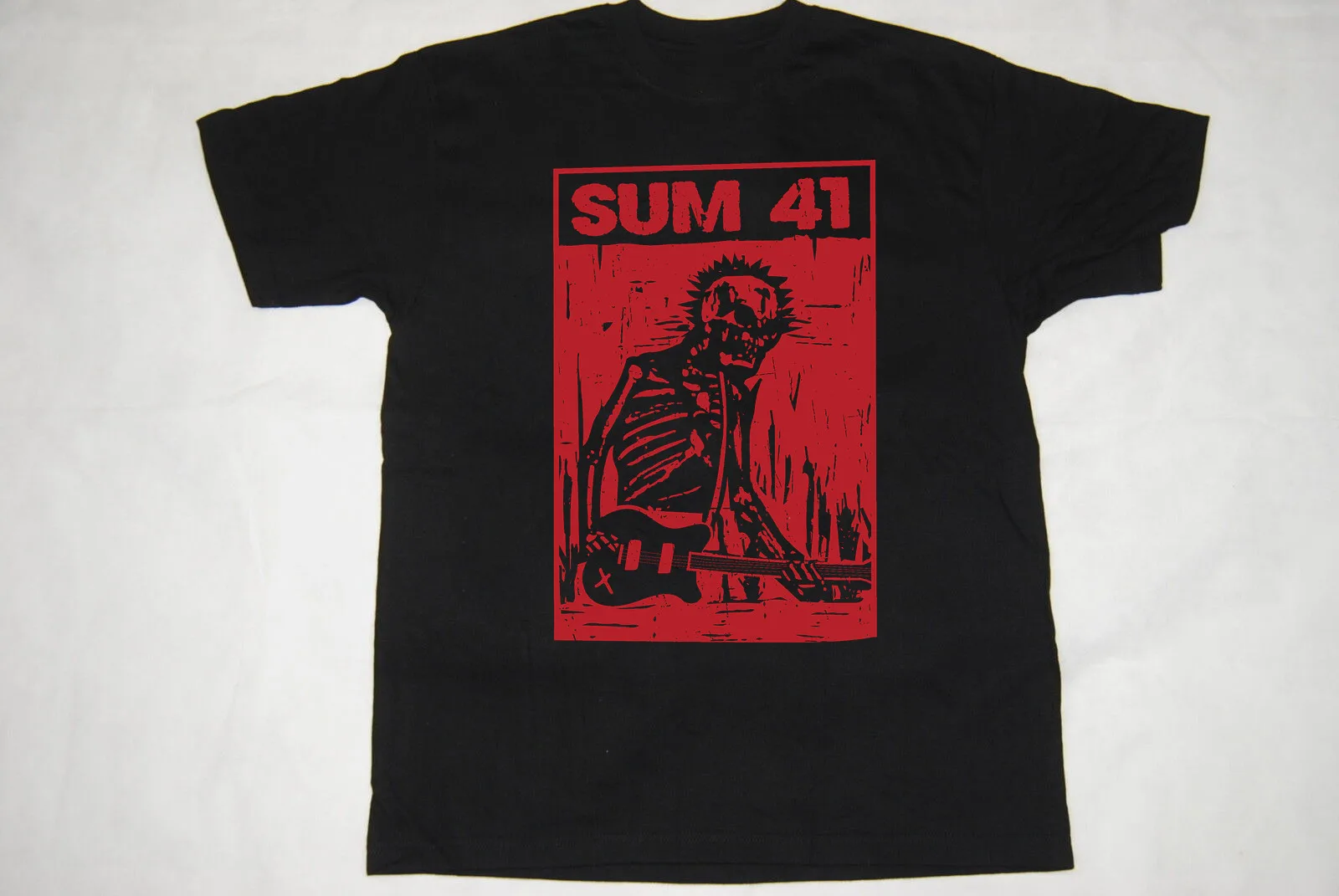 Черная хлопковая футболка для концертов группы Sum 41 S 5XL JK421