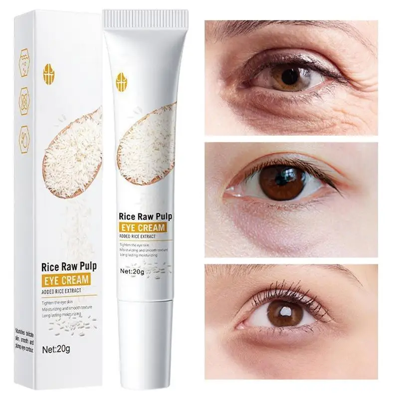

Rice Raw Pulp Eye Cream Skin Care Sets Cream Serum Toner 0.7 Oz Lifting Moisturizing Anti Wrinkles Eye Care Cream For Puffiness