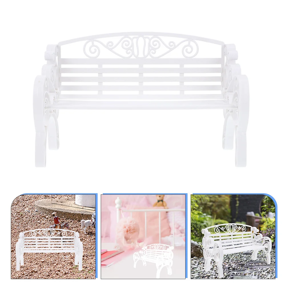 

Chair Model Dollhouse Mini Bench Ornament Miniature Dollhouses Decoration Accessories