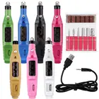 Профессиональная машинка для маникюра, ручка, педикюрная машинка, пилка для ногтей, инструменты для ногтей, 6 фрез, электрическая дрель для ногтей, маникюрный аппарат, инструмент