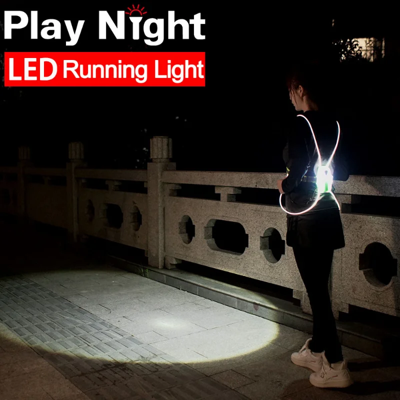 

Светодиодный водонепроницаемый жилет с зарядкой от USB