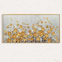gatyztory 60x120cm painting by number yellow flowers drawing on canvas large size pictures by number handwork wall home decor