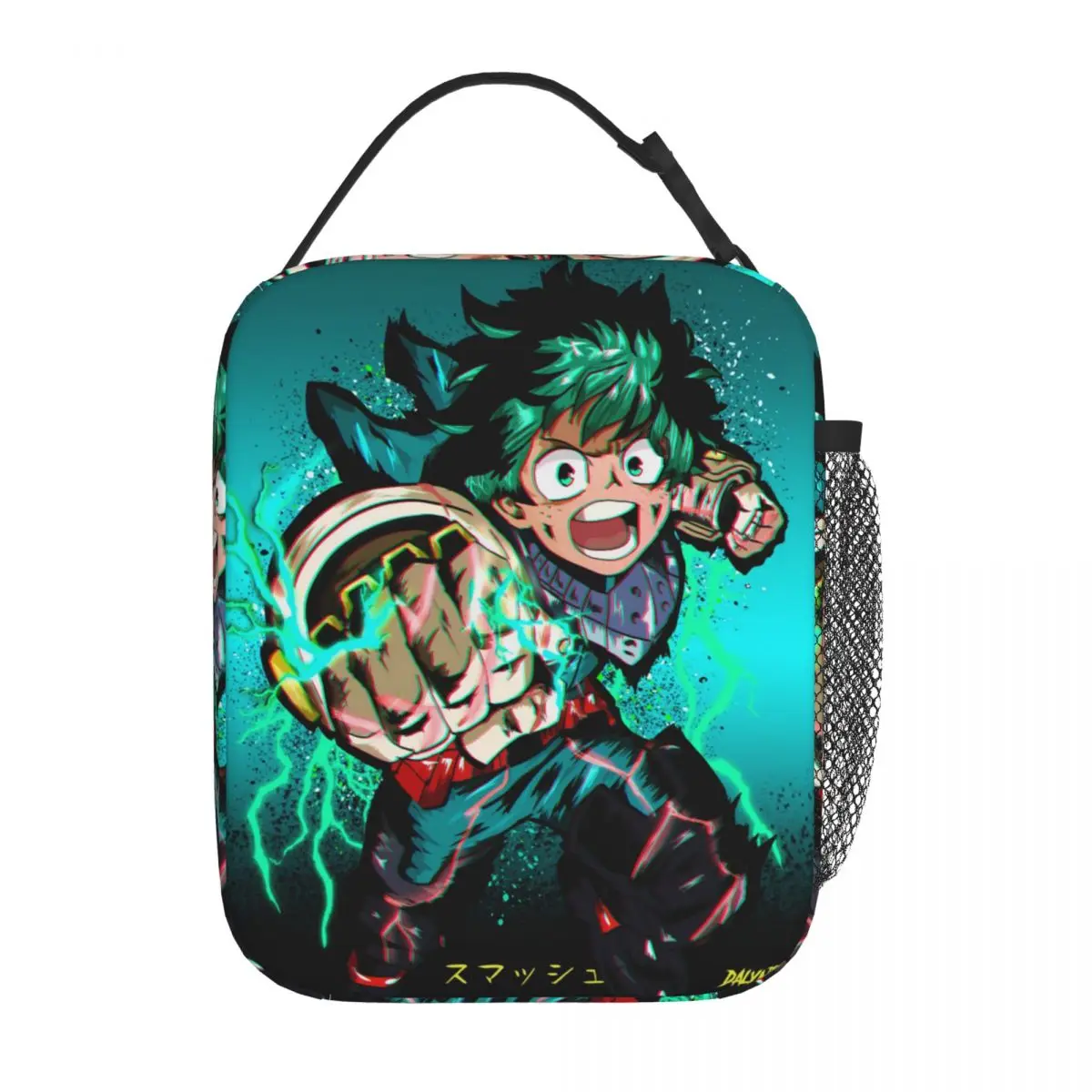 

My Hero Academia Deku Merch Insulated Lunch Bags for Adult Children School Izuku Midoriya Storage Food Box Thermal Lunch Box