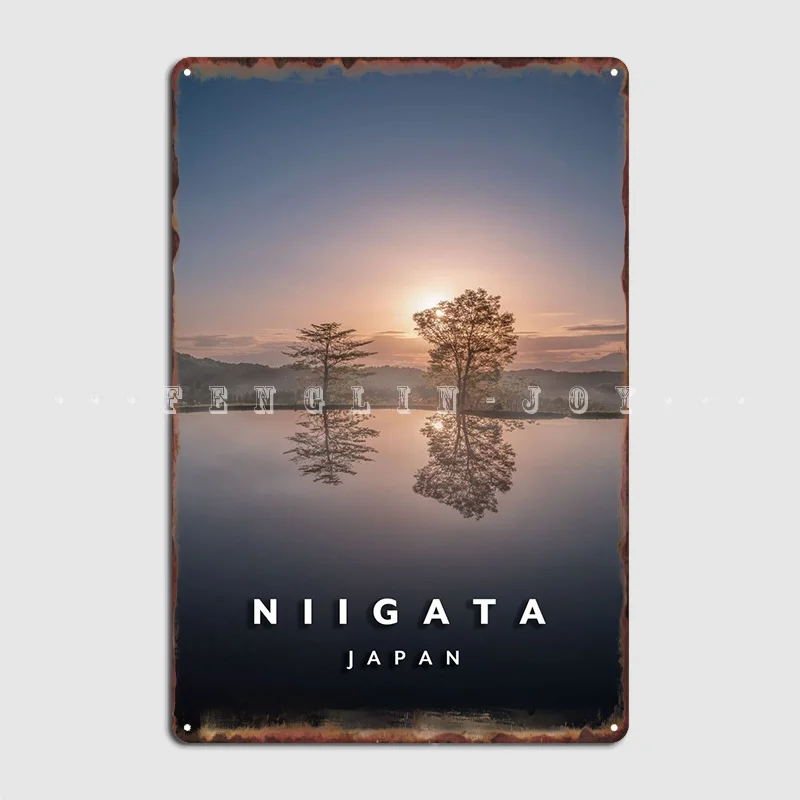 

Niigata Rice Fields Metal Sign Cave Pub Cinema Garage Design Wall Decor Tin Sign Posters