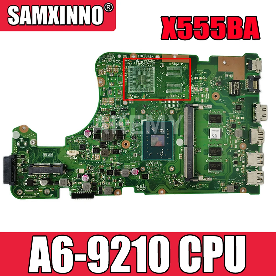 

Новая материнская плата X555BA 8G/A6-9210 для Asus X555Q A555Q X555QG X555BP X555QA Laotop материнская плата 90NB0D20-R00010