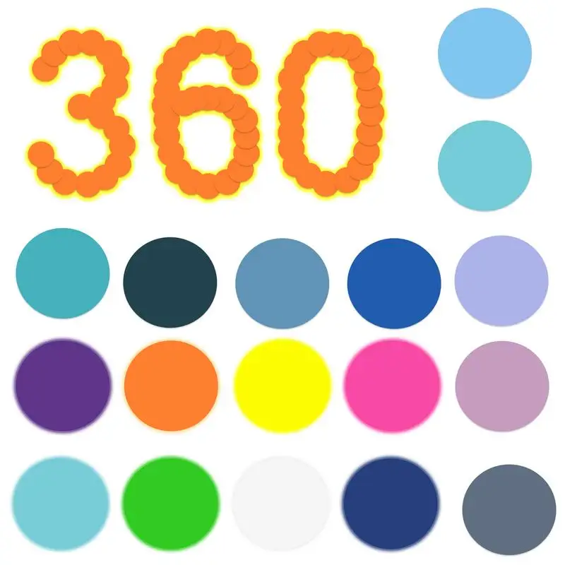 

Круглые Стикеры для заметок, 360 шт., Стикеры для заметок, яркие цветные Стикеры для заметок, прочные клейкие