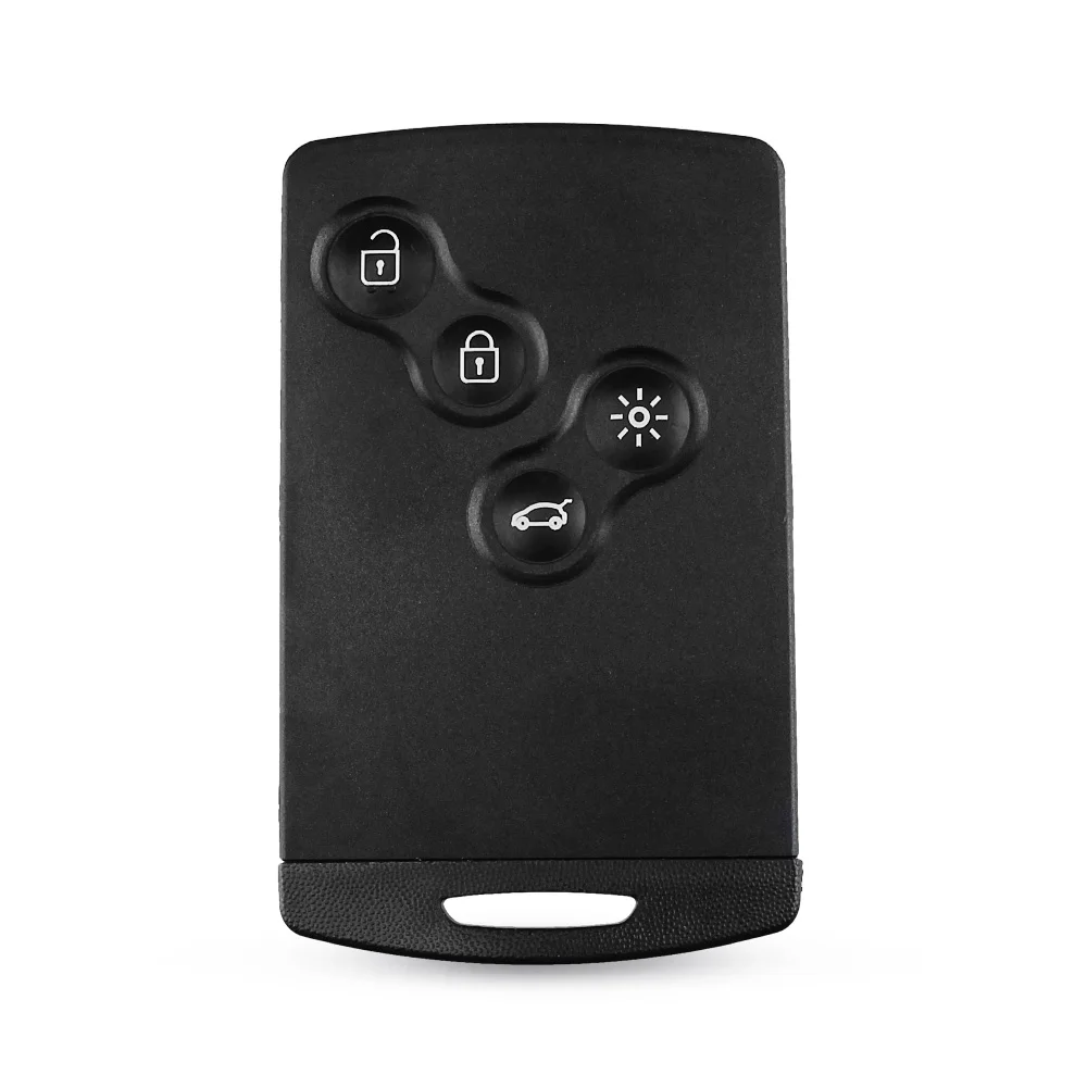 

Чехол KEYYOU для смарт-карты Renault Laguna Clio брелок для Рено колеос Shell Smart Card 2/3/4 с кнопкой и вставкой