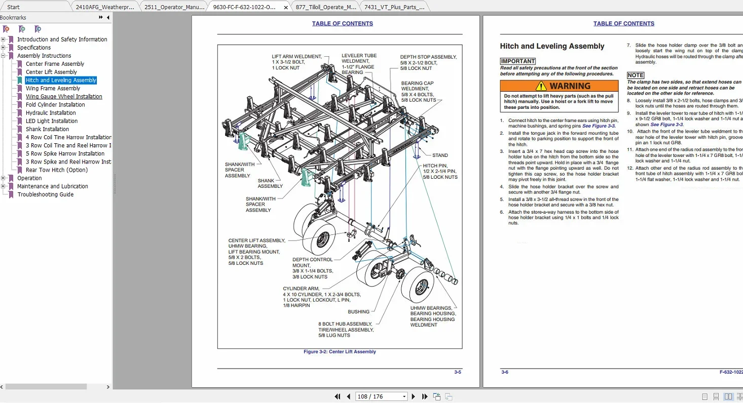 Фермерское оборудование Landoll детали операторов серии 1700–9600 ручной компакт-диск