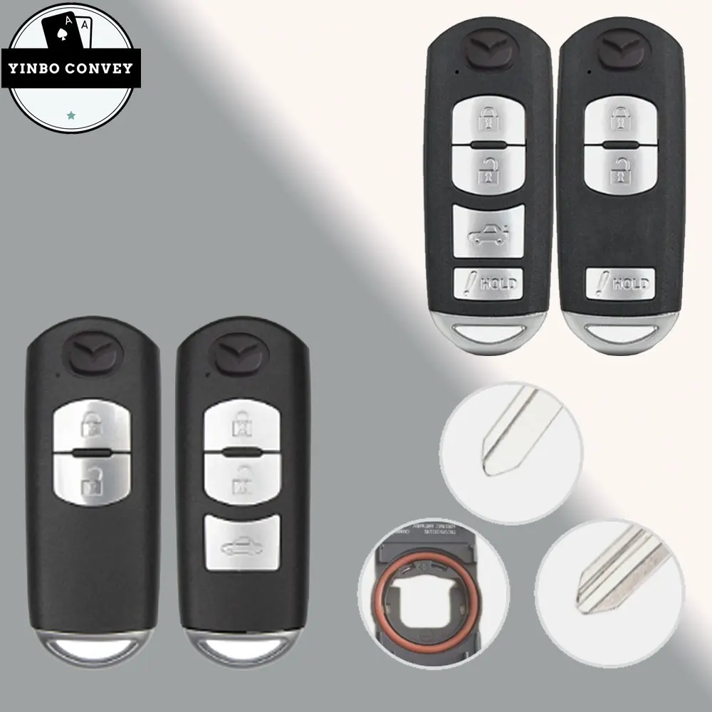 YINBO - 2/3/4 кнопки задняя крышка для дистанционного ключа Mazda M3 M6 2014- 2018 с ключом |