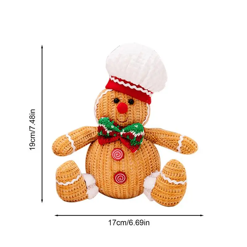piernikowy ludzik na choinkę ozdoby boże narodzenie pluszowy chłopiec dziewczyna figurki choinkowe