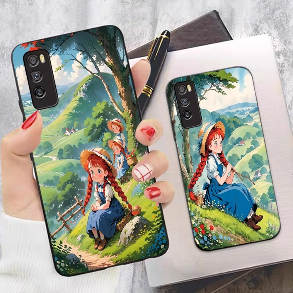 Cartoon Anne of Green Gables Phone Case For Huawei Mate 10 20 30 40 50 lite pro Nova 3 3i 5 6 SE 7 7SE