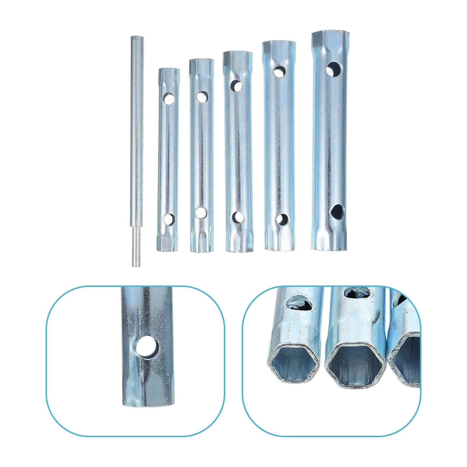 

1 Set High-carbon Steel General Tools Durable Home Shower Wrenches (Silver)