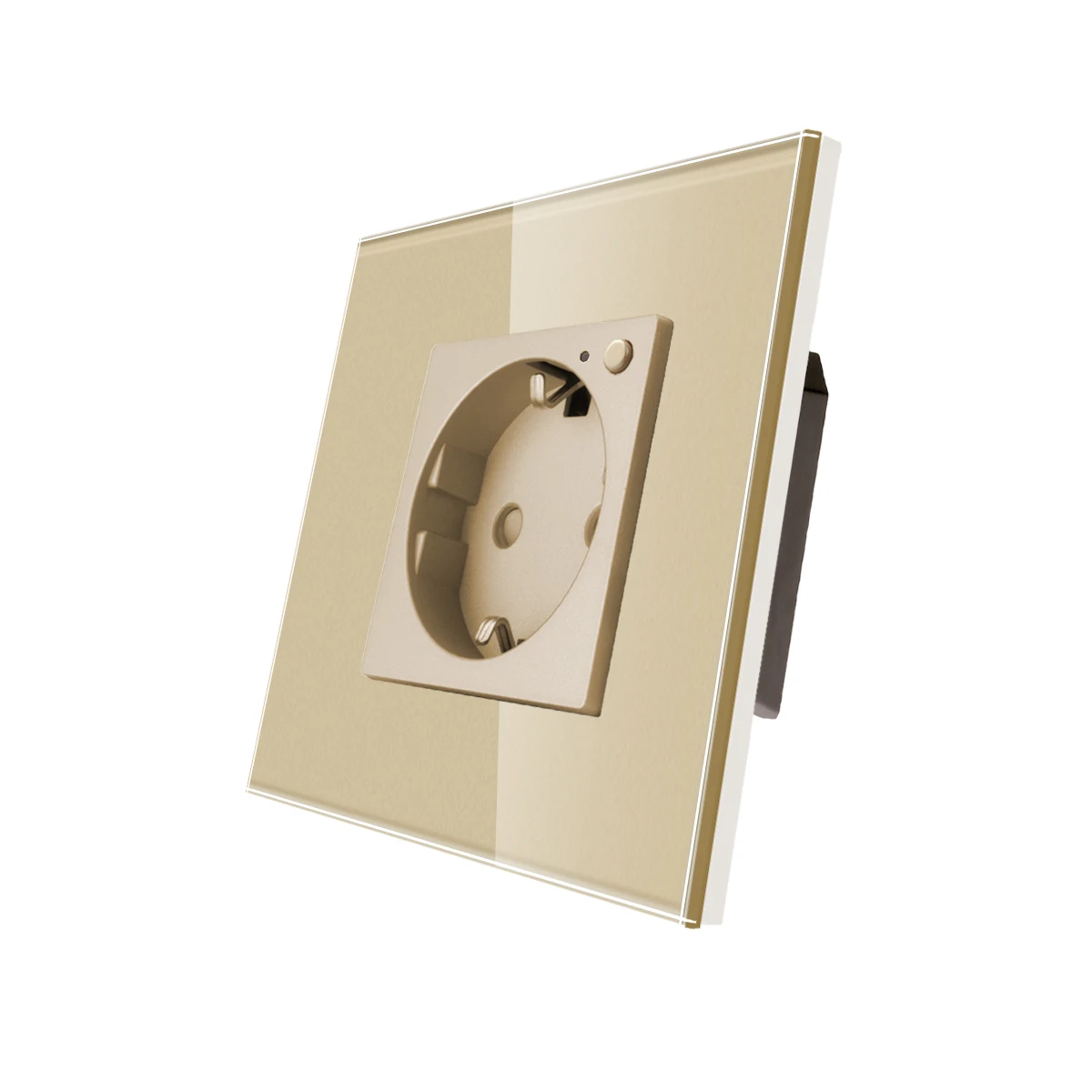 

Bingoelec Gold Smart Switch и монитор питания с розеткой Wi-Fi и панелью из хрустального стекла для улучшения дома